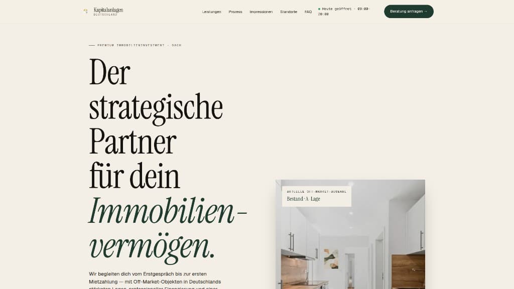 Website-Entwurf für einen Kunden von EvGlab