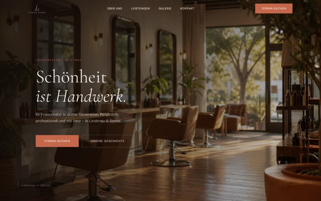 Salon Liora: Website-Projekt von EvGlab