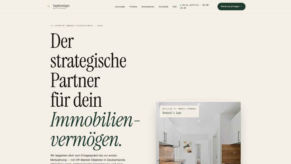 Website-Entwurf für einen Kunden von EvGlab